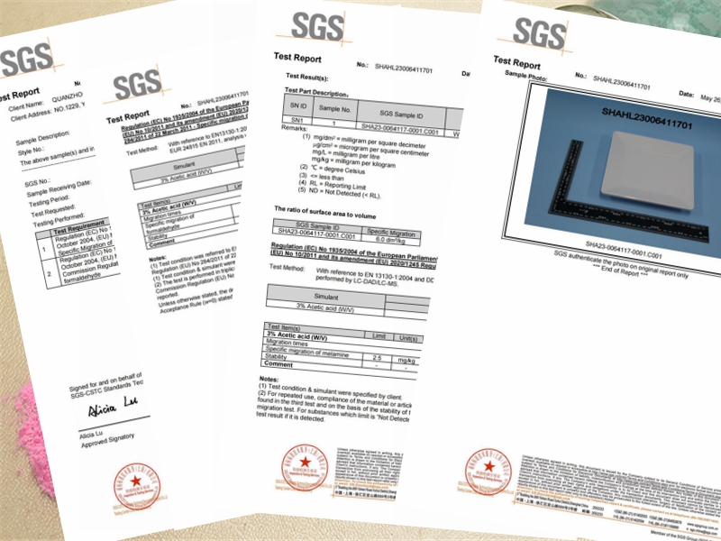 2023 Huafu ผงเมลามีนใบรับรอง SGS