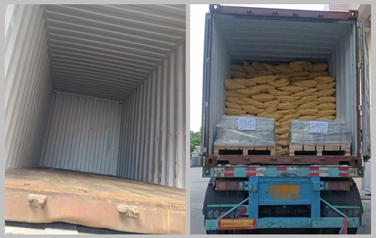 การจัดส่งผงขึ้นรูปสำหรับเครื่องใช้บนโต๊ะอาหารเมลามีนของบริษัท Huafu Chemicals